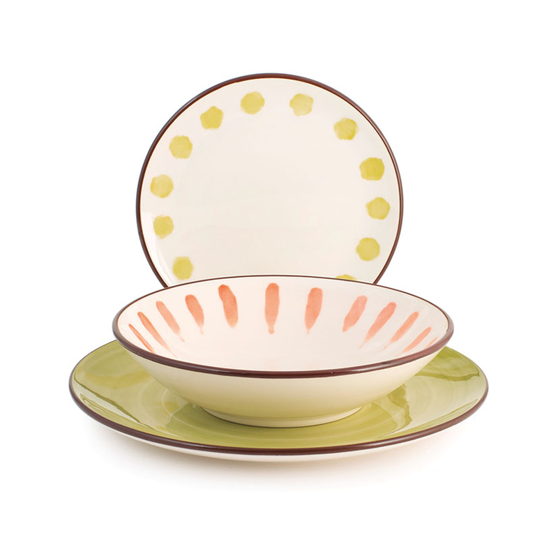 Vajilla 18 piezas PENGO Stoneware Paint H&H