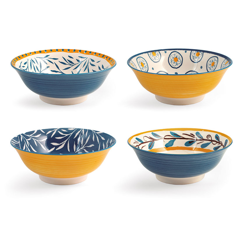Bol porcelana PENGO Salina/Tropea ø 21, 4 unidades