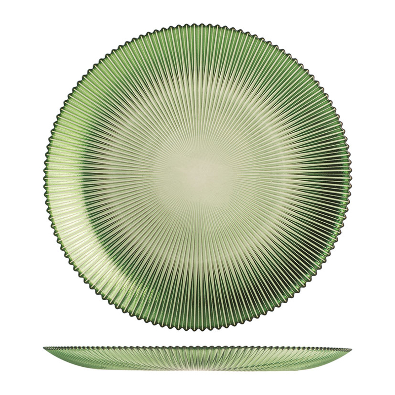 Plato llano 28 cm vajilla PENGO Groove, 6 unidades