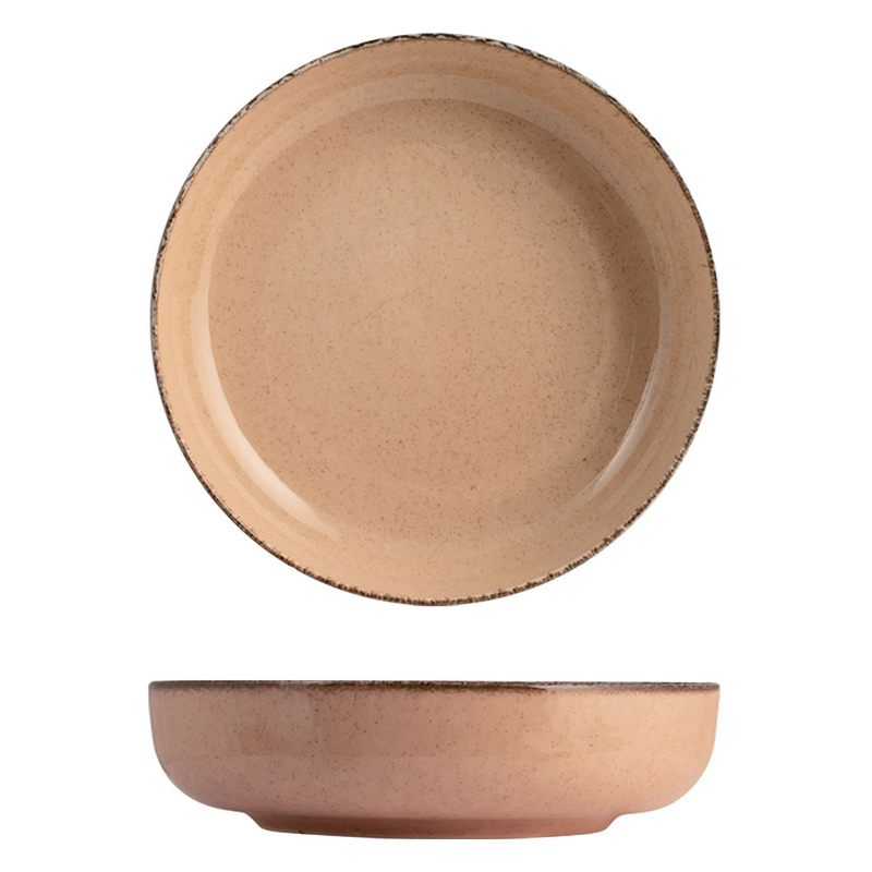 Plato hondo porcelana PENGO Serie Pearl, 4 unidades