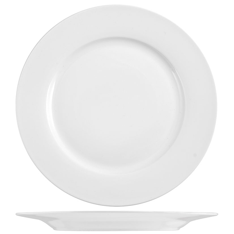 Plato hondo de porcelana PENGO serie New Bone China, 12 unidades