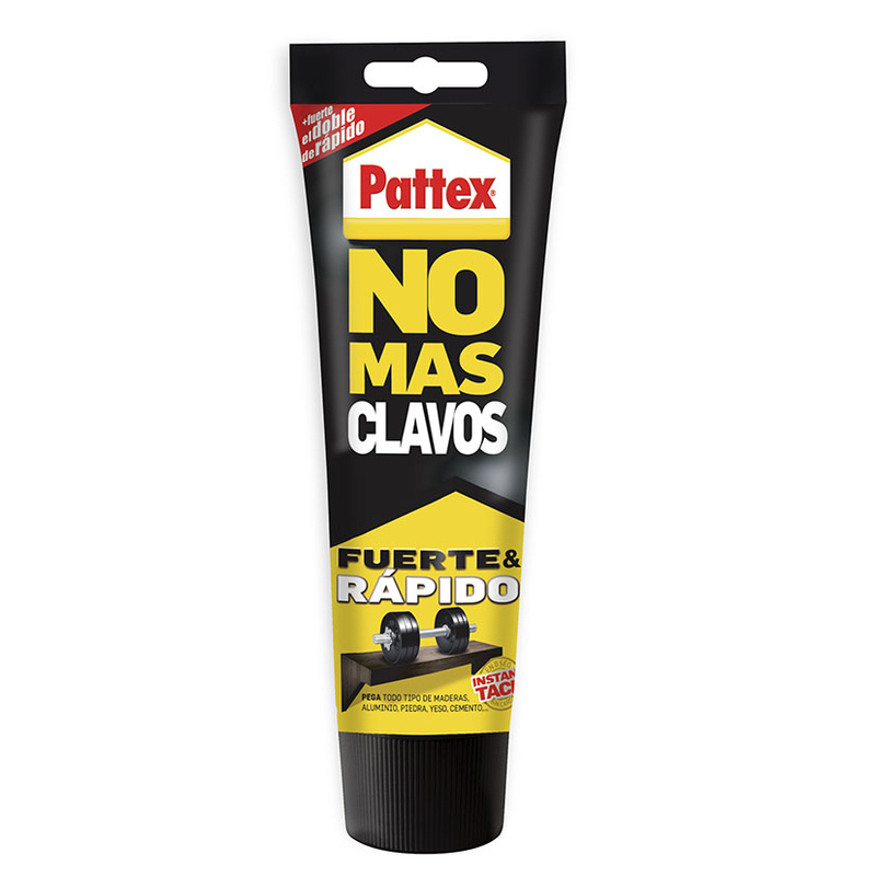 Pattex No Más Clavos - Adhesivo instantáneo color blanco. Tubo de