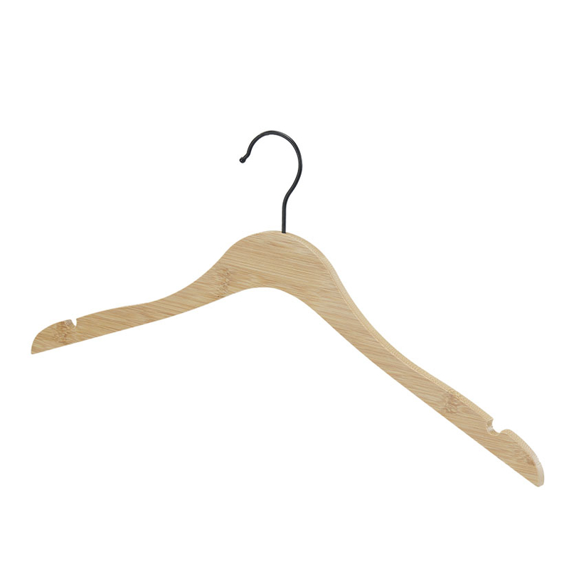 Percha bambú natural HABITEX con muescas 3 unidades