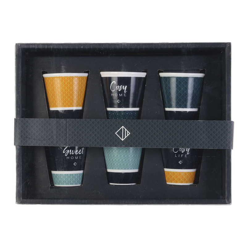 Juego 6 vasos espresso Sweet Home