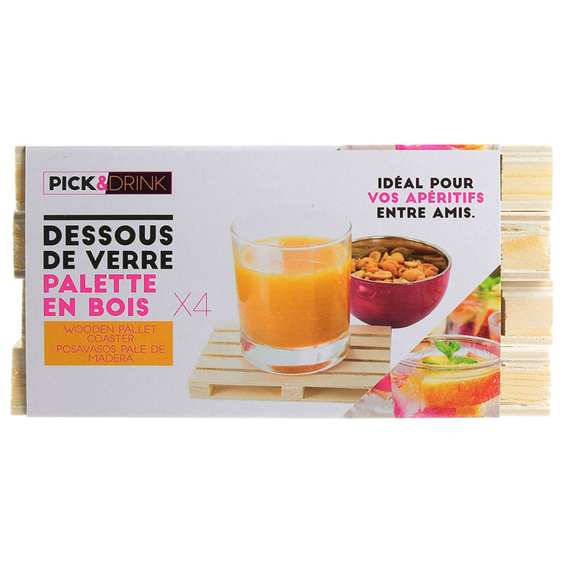 Juego de 4 posavasos Palé