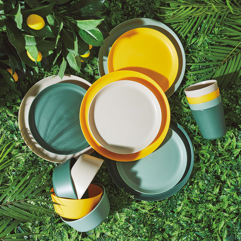 Juego 24 vasos de plástico Serie Soleil 25 cl