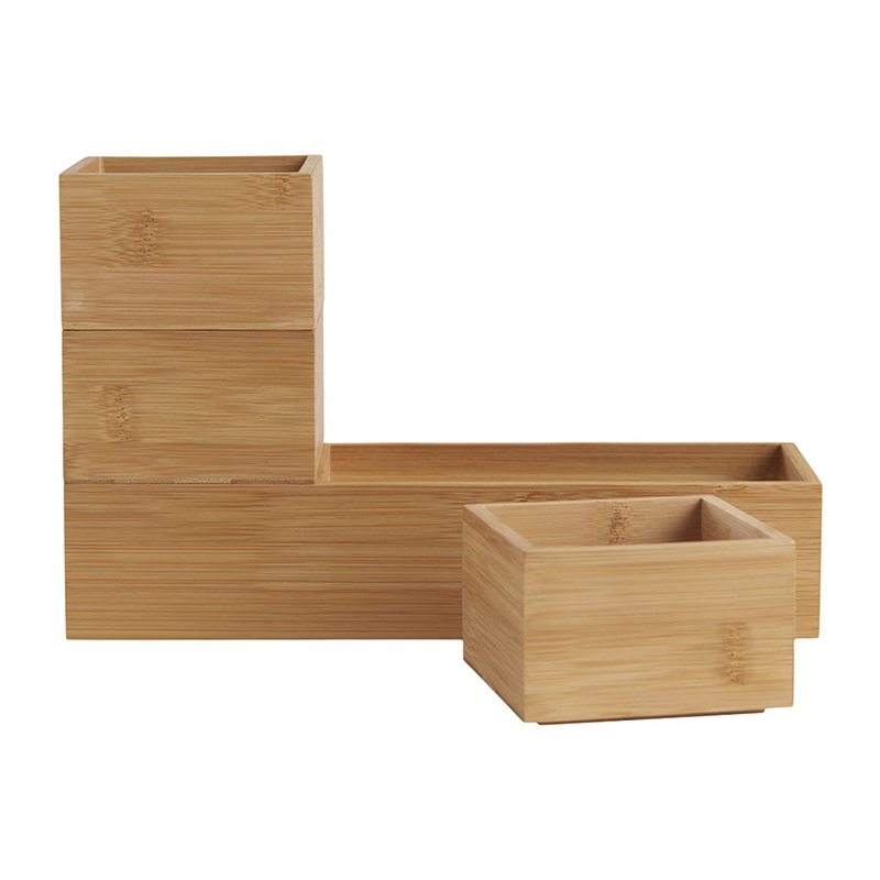 Juego 4 cajas almacenamiento