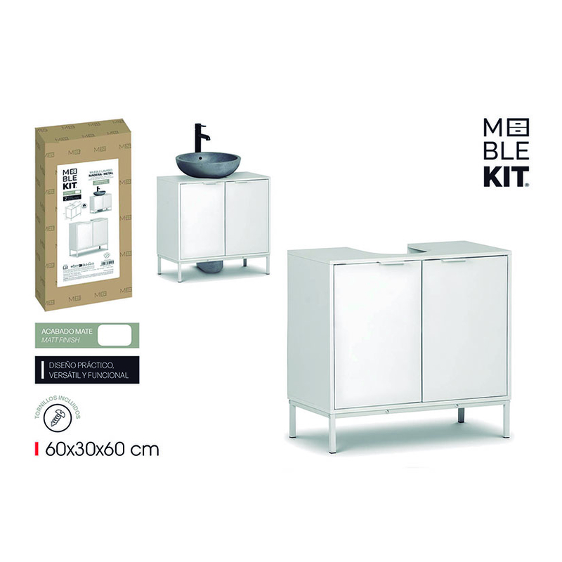 Mueble lavabo puerta serie MobleKit