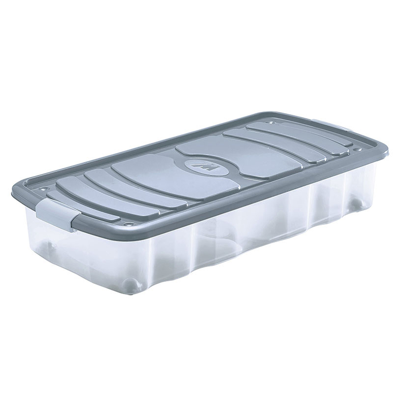 Caja ordenación HABITEX tapa gris con ruedas