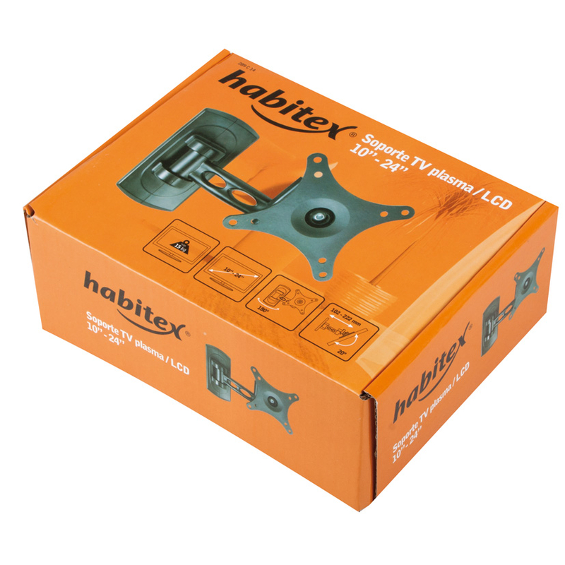 Soporte televisor HABITEX 1 Brazo giratorio e inclinable para pantallas hasta 24"