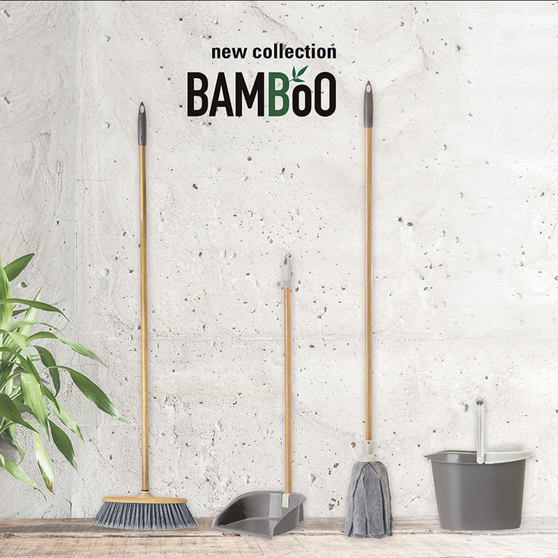 Fregona microfibra VIGAR + palo Serie Bamboo. 6 unidades