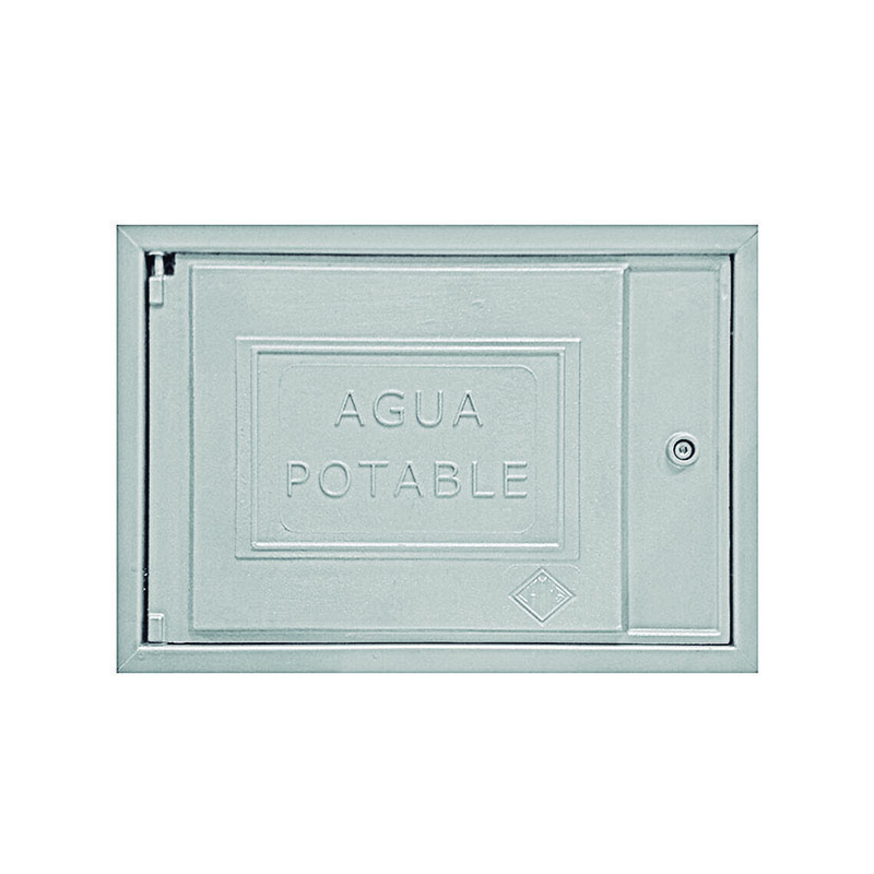 Registro pared con tapa y marca JAMYS Agua potable