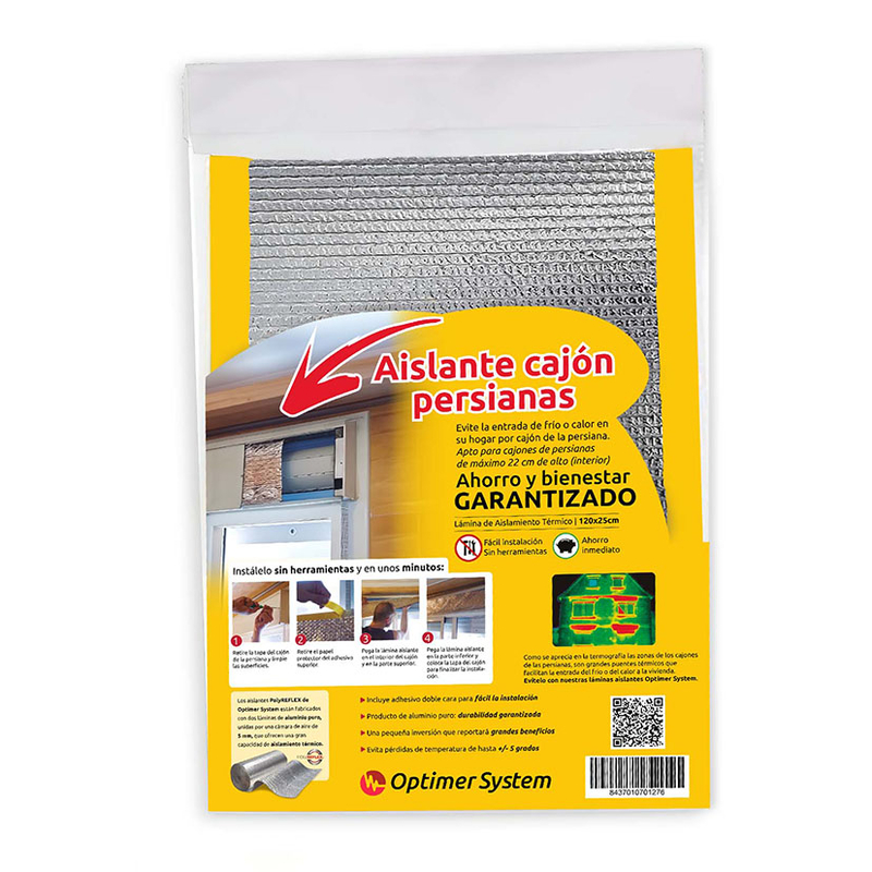 Aislante térmico reflexivo OPTIMER SYSTEM cajón persianas