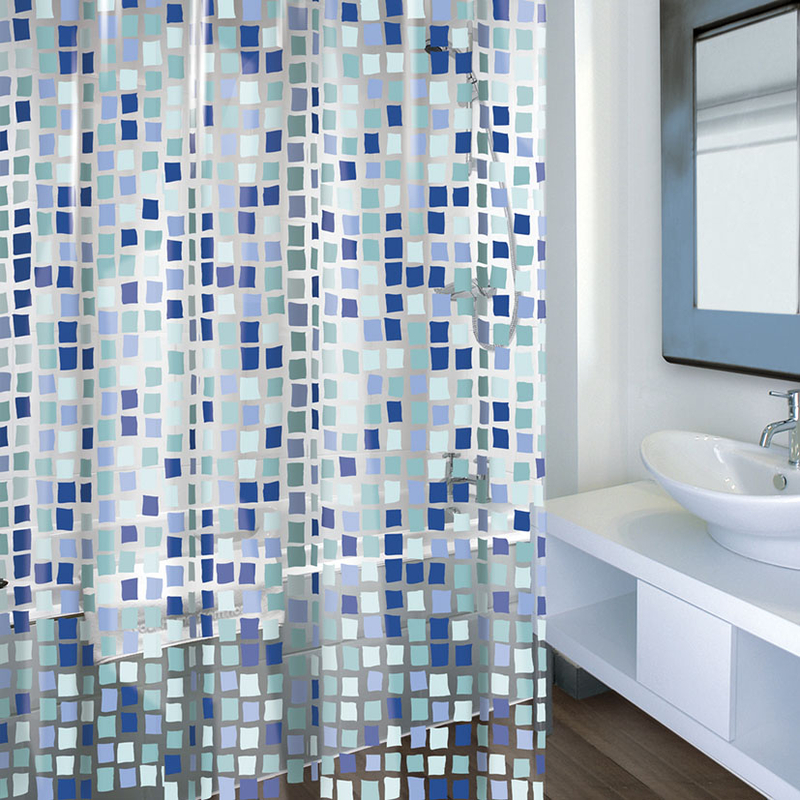 Cortina baño HABITEX Concept azul
