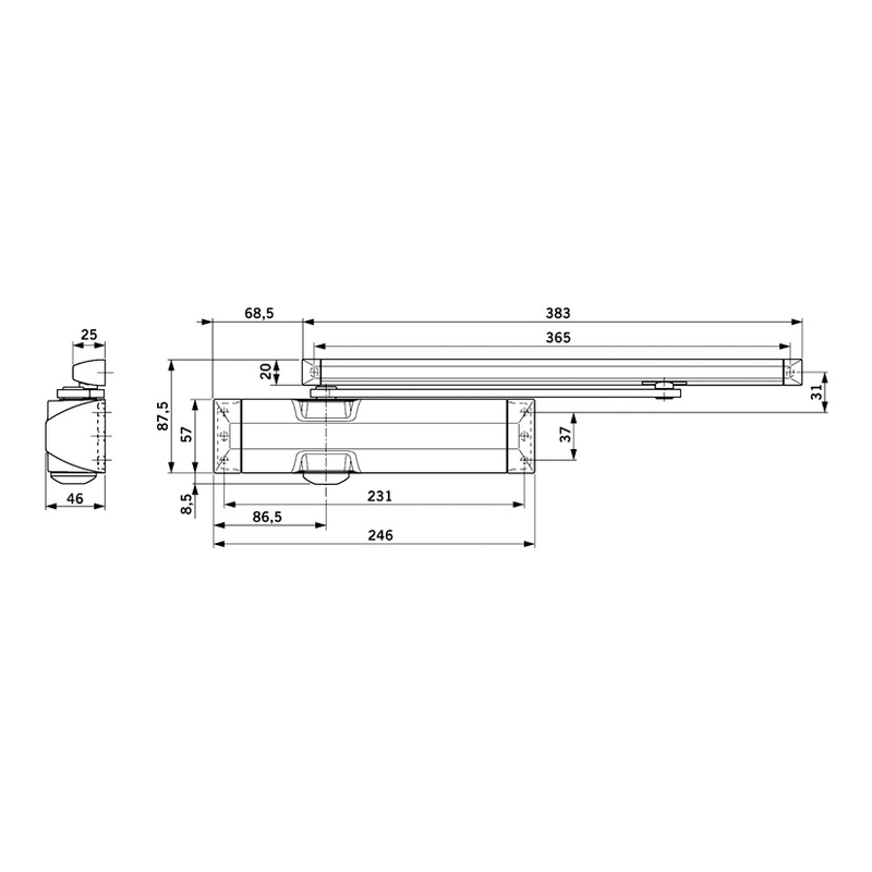 Cierrapuertas DORMAKABA TS-90