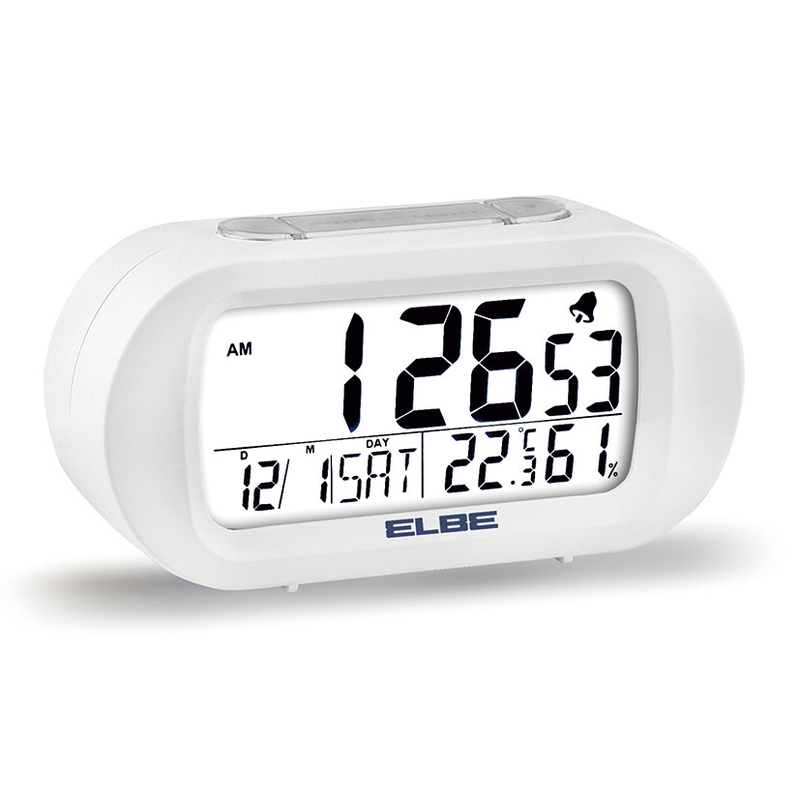 Reloj despertador ELBE RD-009 con termómetro