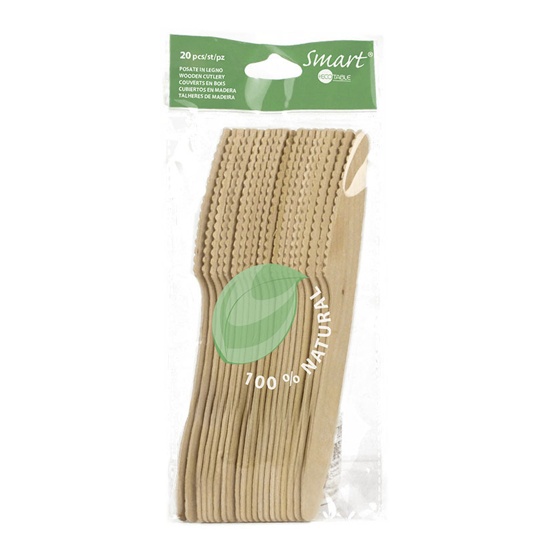 Cuchillos de madera 20 unidades