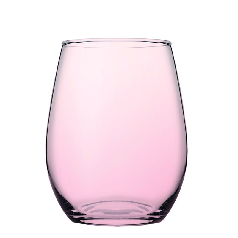 Juego 6 vasos PASABAHCE amber 35 cl rosado