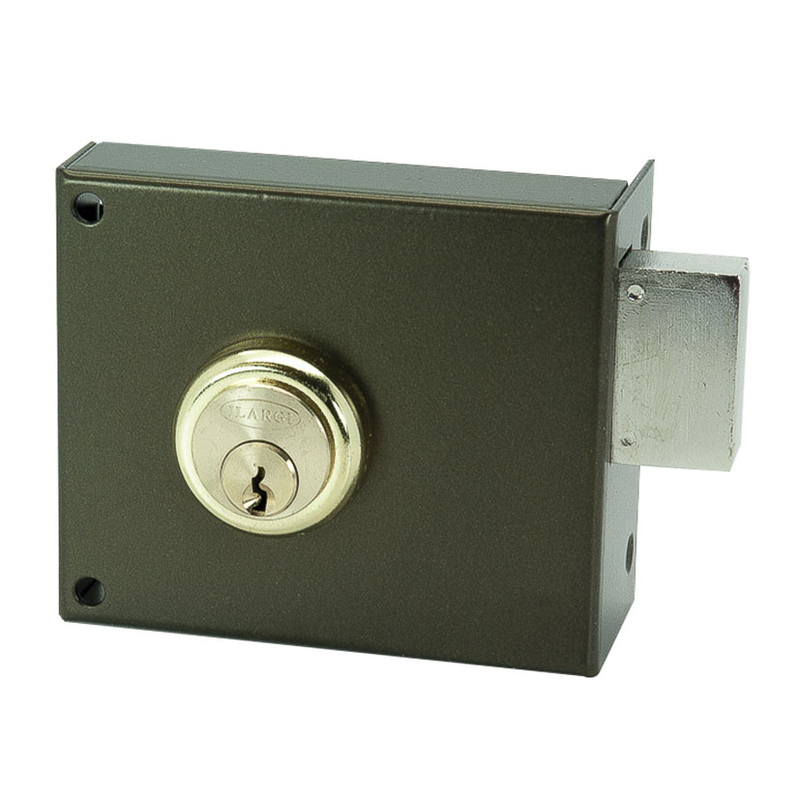 Cerradura sobreponer ILARGI modelo 124A cilindro pera