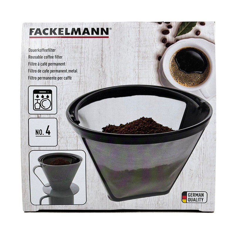 Filtro café permanente inox FACKELMANN Coffee&Tea