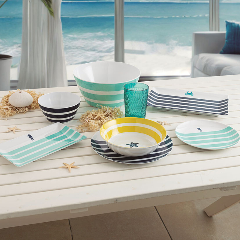 Plato llano melamina ARC QUID Serie Atlantic 25 cm. (Envase completo)