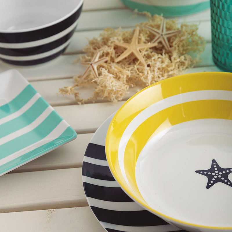 Plato llano melamina ARC QUID Serie Atlantic 25 cm. (Envase completo)