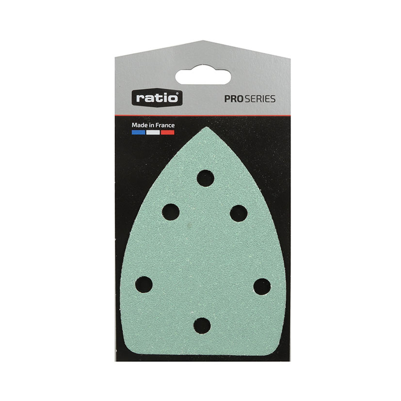 Hoja abrasiva antiembozante lijadora mouse RATIO ProSeries 100x140 mm  5 unidades