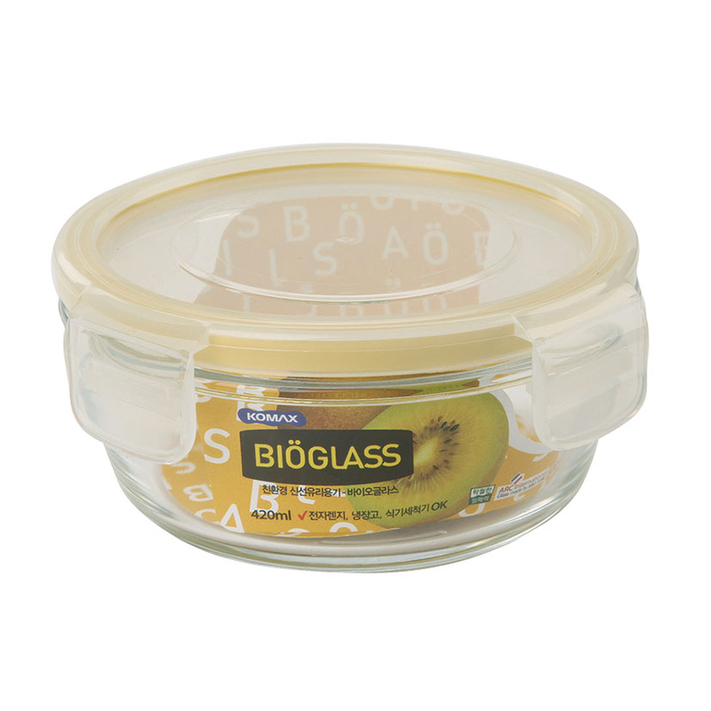 Fiambreras herméticas redondas KOMAX Bioglass