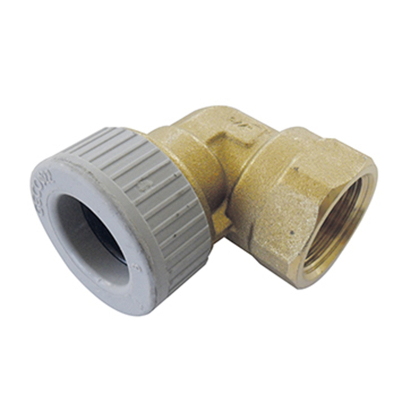 Codo tubo-rosca latón ELOTHERM PolyPlumb hembra 90º