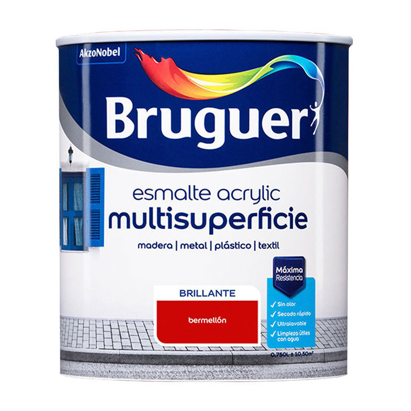 Esmalte acrílico BRUGUER Multisuperficie Brillante 750 ml