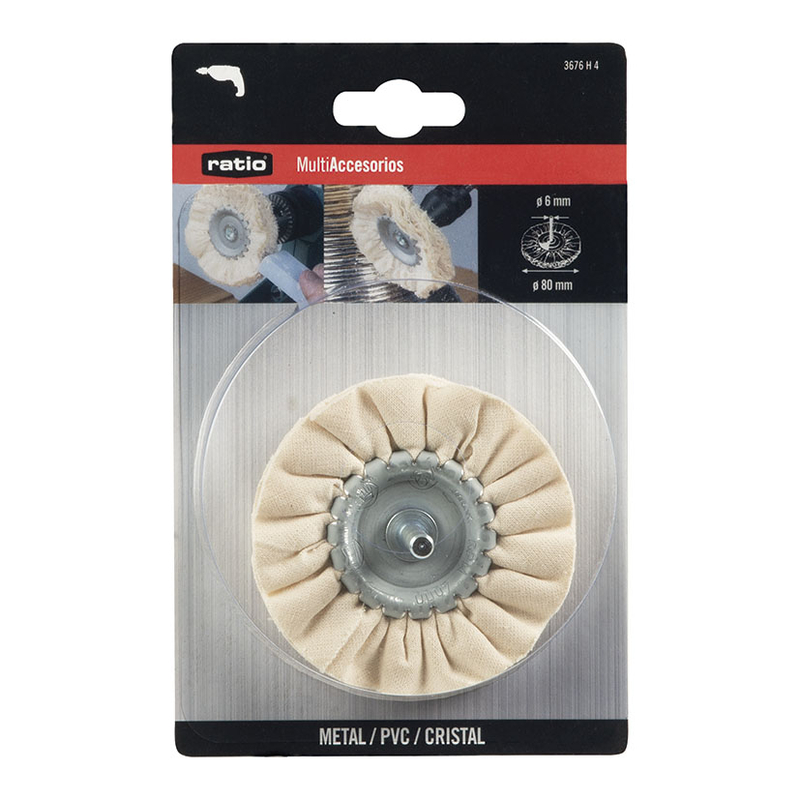 Disco de tela para pulido RATIO con vástago