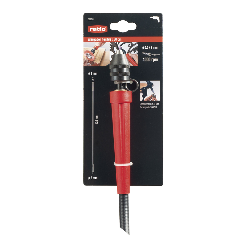 Alargador flexible para taladros
