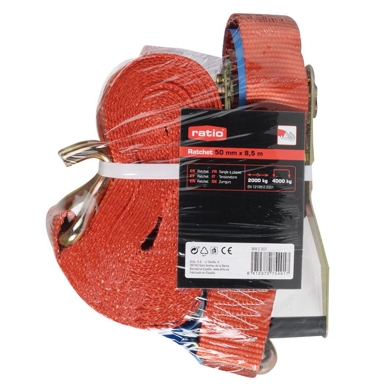 Pack - Ratchet RATIO 50mmx8,5m ganchos cerrados
