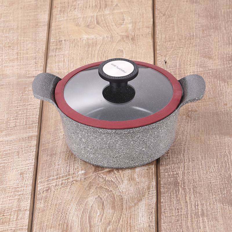 Cacerola alta con tapa NEOFLAM serie Marble