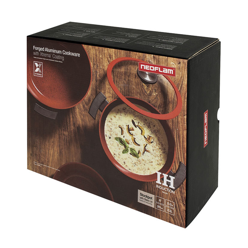 Cacerola alta con tapa NEOFLAM serie Chef