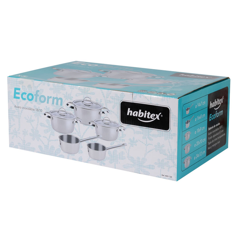 Batería de cocina HABITEX modelo Ecoform