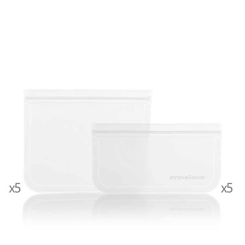 Set de 10 bolsas reutilizables para alimentos INNOVAGOODS Freco