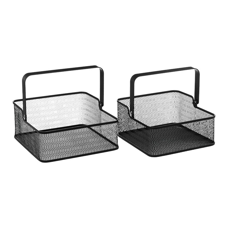 Juego de 2 cestas metálicas Mayaj