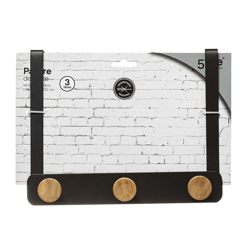 Perchero metálico puerta mod. Wood