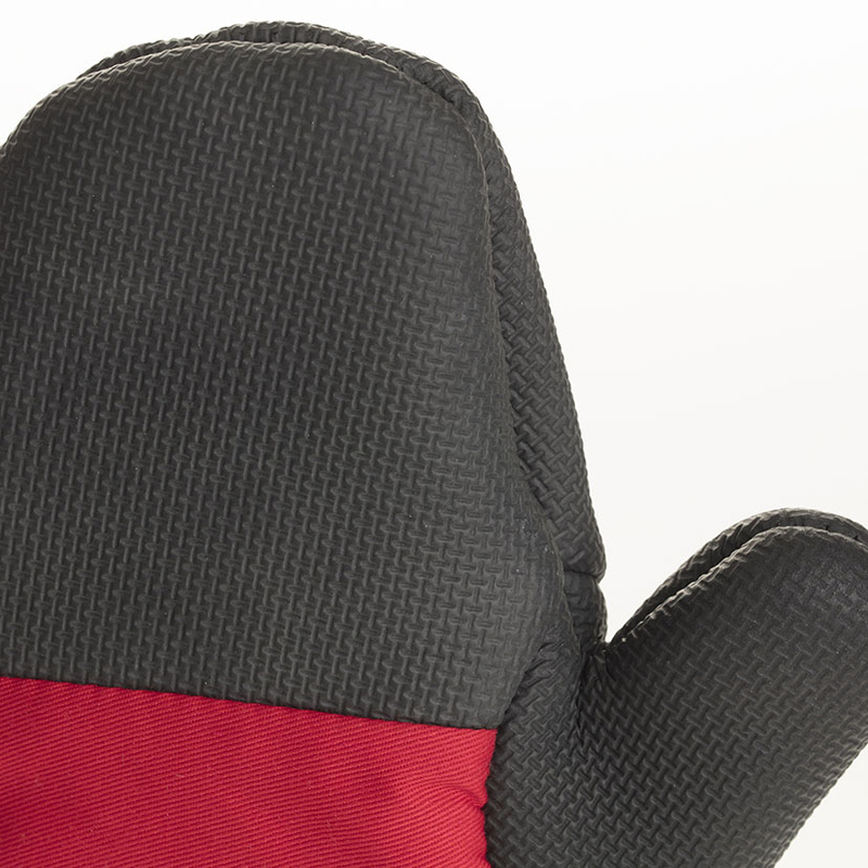 Guante cocina neopreno y tela rojo