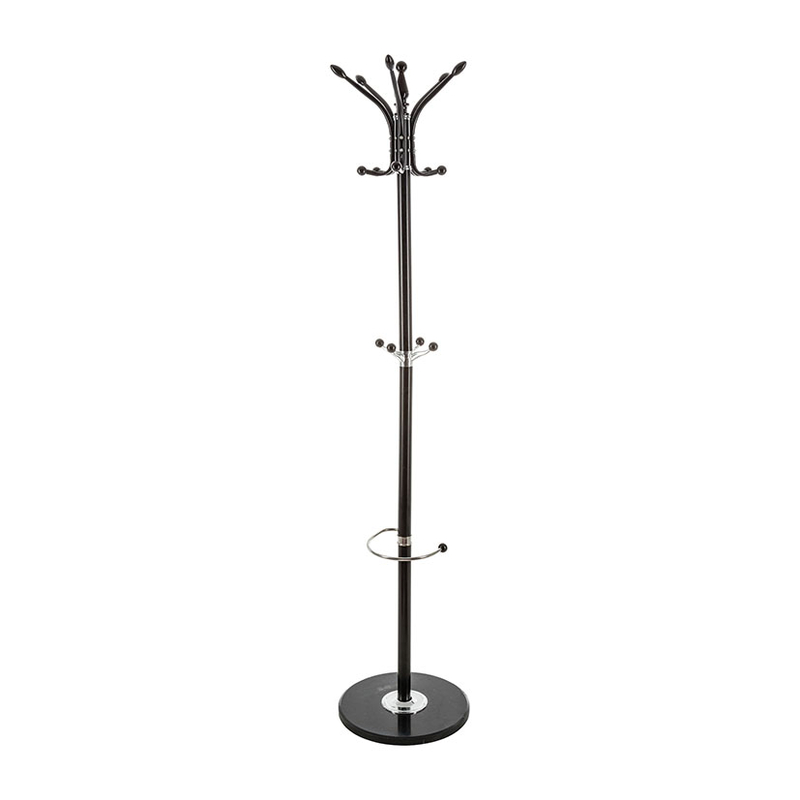 Perchero/paragüero metálico negro ø37xh.182 cm.