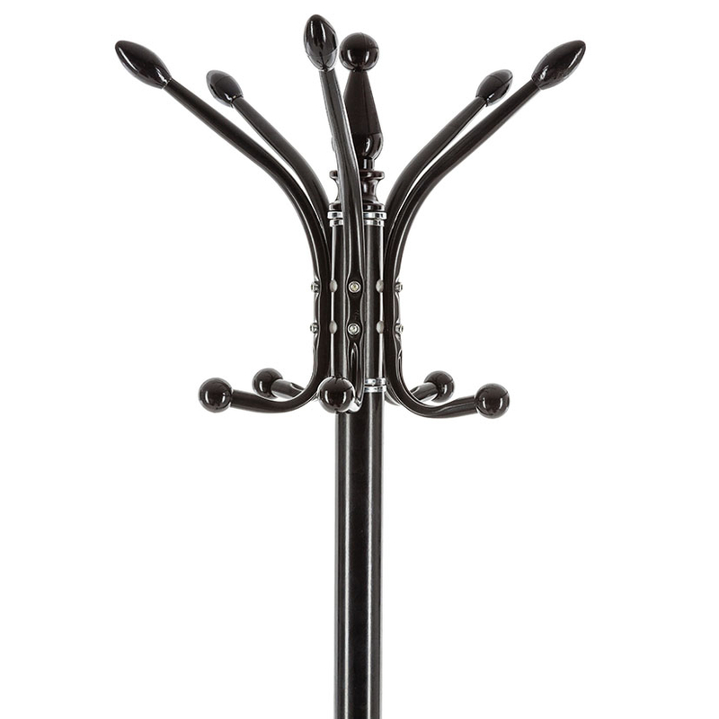 Pemberly Row Perchero de pie negro con soporte para paraguas