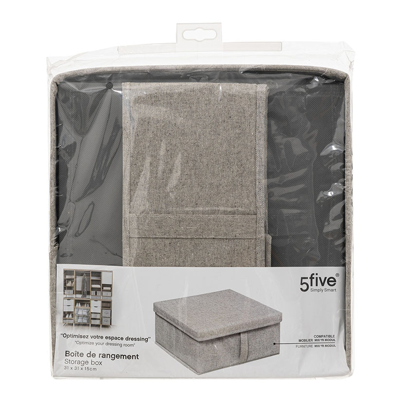 Caja almacenaje con tapa 5FIVE serie Orga