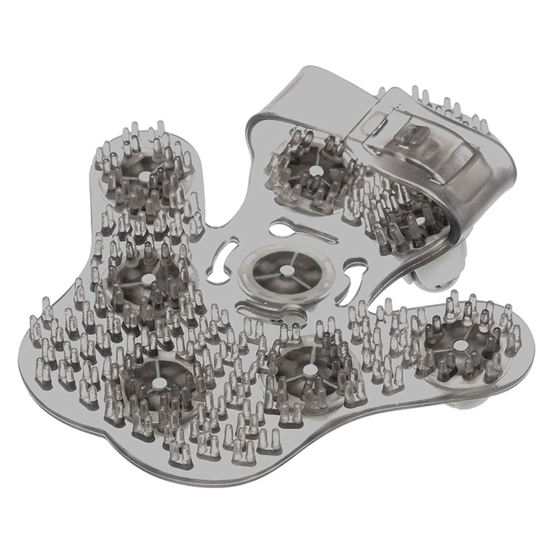 Guante masajeador con bolas inox.