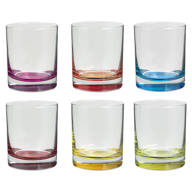 Gran oferta de vasos de cristal sin tallo pintados de color elegante y  resistente al calor a prueba de calor