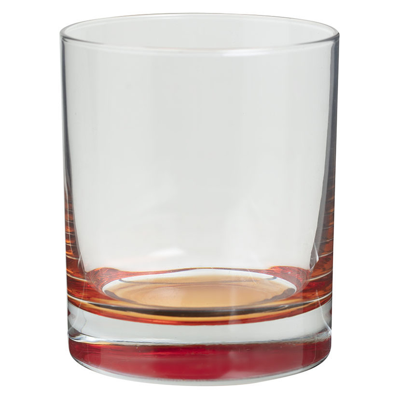 Juego 6 vasos fondo color 30,5 cl
