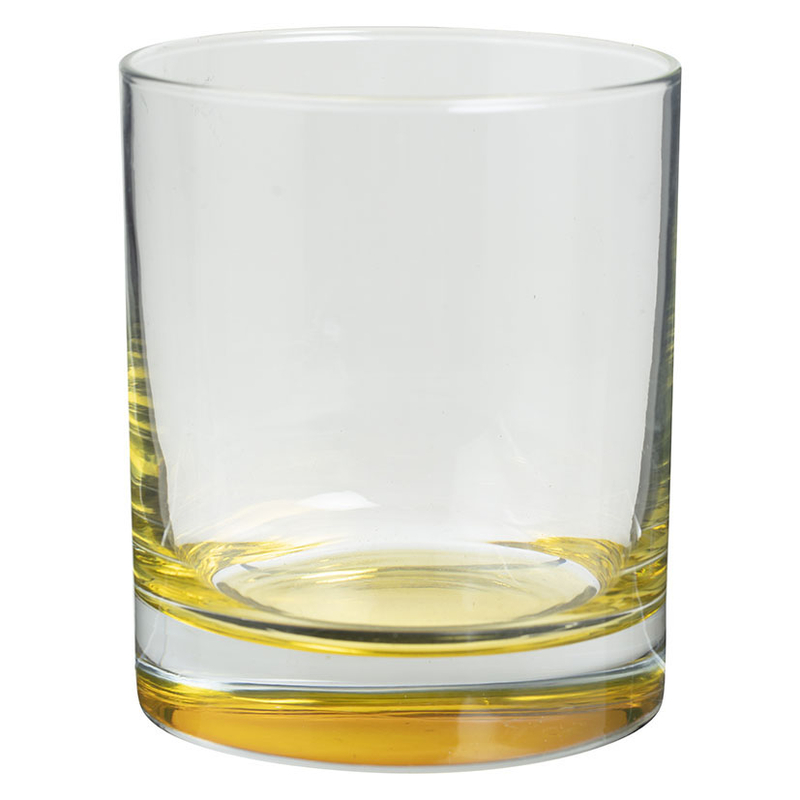 Juego 6 vasos fondo color 30,5 cl