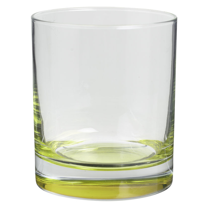 Juego 6 vasos fondo color 30,5 cl