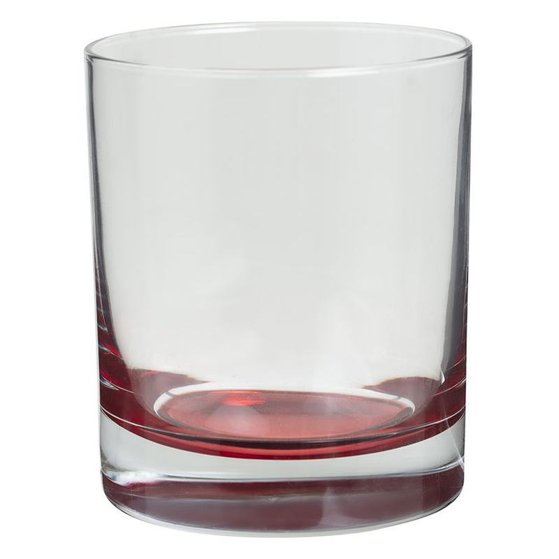 Juego 6 vasos fondo color 30,5 cl