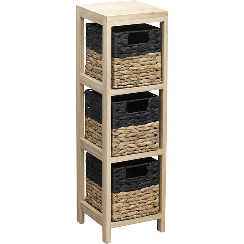 Mueble auxiliar 3 cestas 22x22xh.73,5 cm. 2 unidades